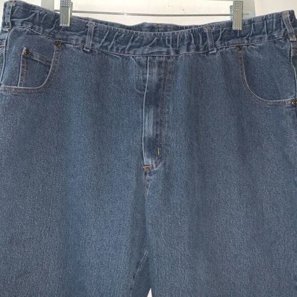 Active Joe Womens Elastic Waist Relaxed Fit Blue Denim Jeans Size 22W - Picture 3 of 9